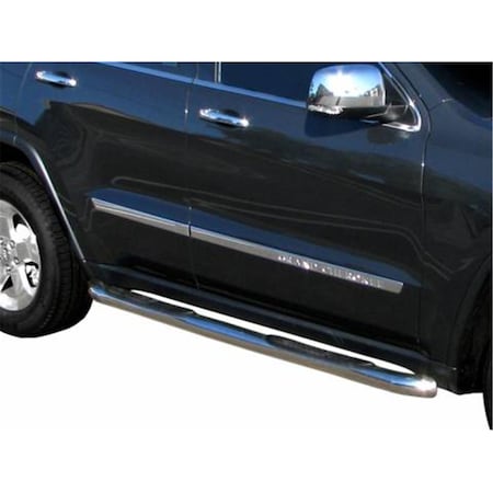 3 In. Round Polished Stainless Steel Side Bars- 2007-2011
